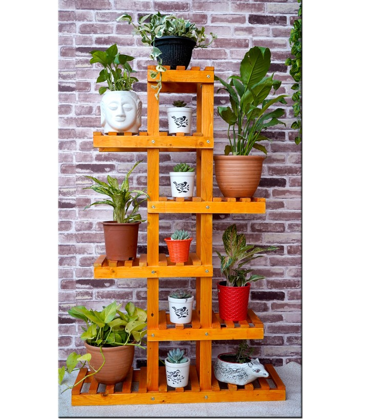 Wooden Planter Stand for Indoor Plants