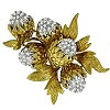  Diamond Gold Acorn Pin