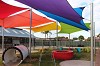 Large Commercial Shade Sails Installation