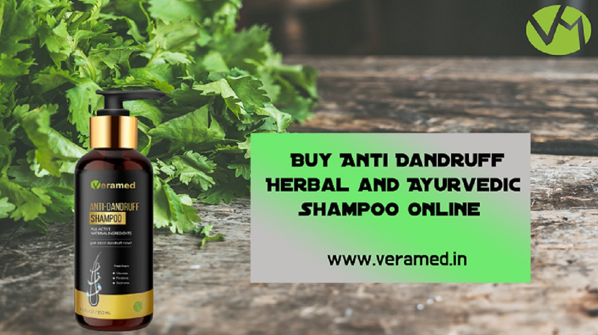 Buy Anti Dandruff Herbal Shampoo Online in India- Veramed