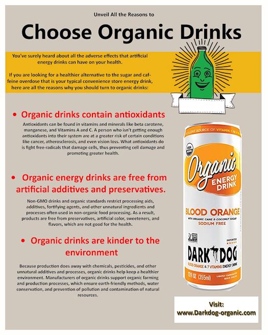 Unveil All The Reasons To Choose Organic Drinks