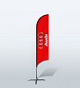 Promotional Flag Banner with Custom Graphic Print
