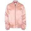 Pale Pink Satin Puffer Jacket