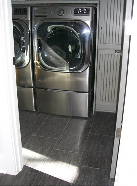 Exact Tile Inc - Tiled Laundry Room Floor - exacttile.com