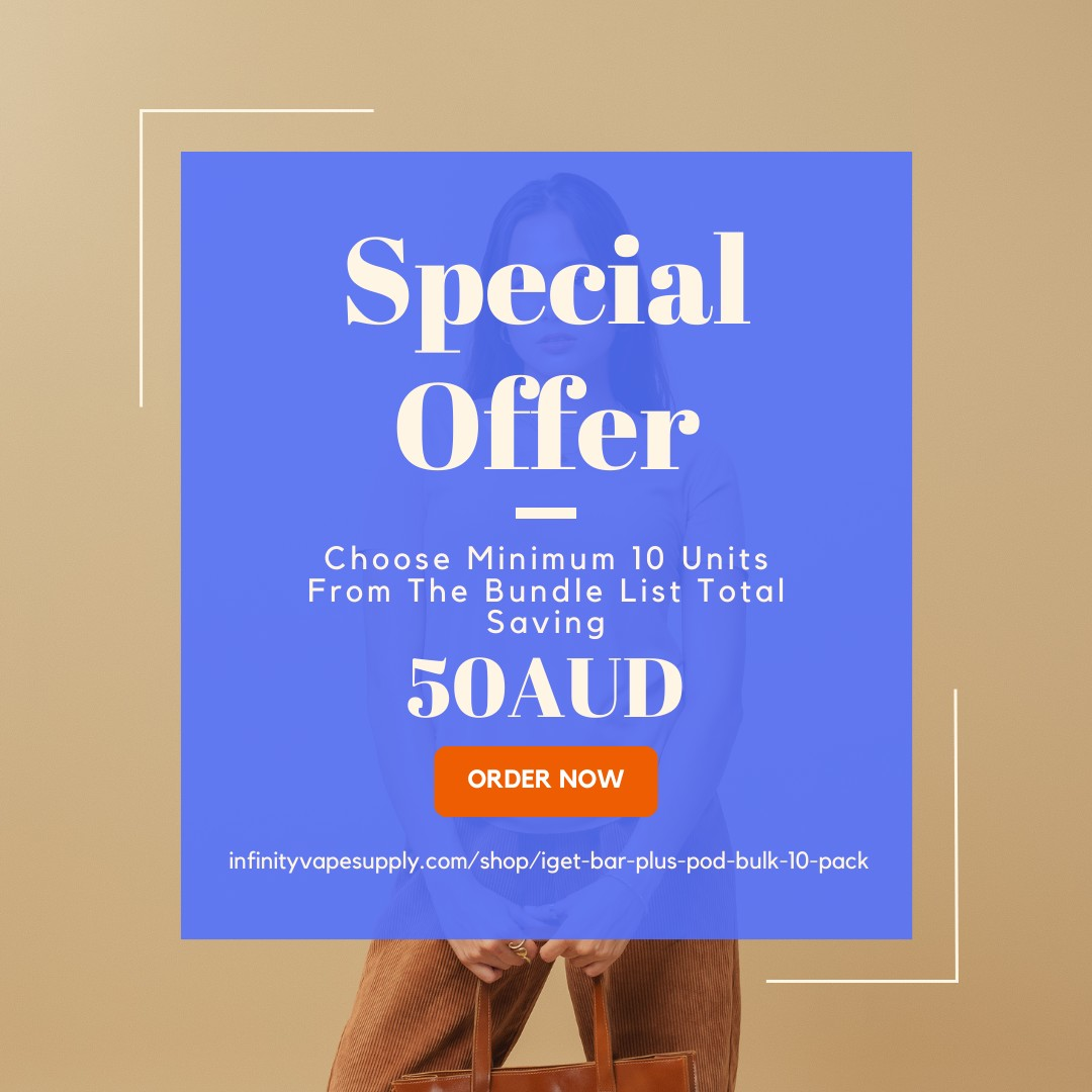 Special offer: 12% OFF IGET Bar Plus Pod Bulk 10 Pack @infinityvapesupply.com