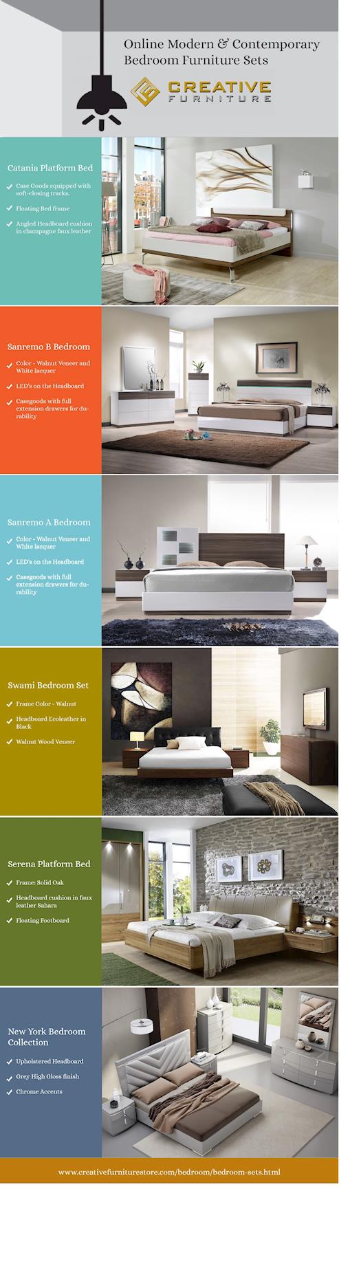 Online Modern & Contemporary Bedroom Furniture Sets