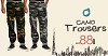Velo Arabia Latest Bundle of 2 Camo Rib Cuffed Trousers for Men at Lowest Price!