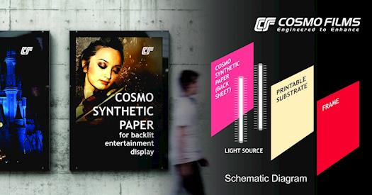 COSMO SYNTHETIC PAPER FOR BACKLIT ENTERTAINMENT DISPLAY