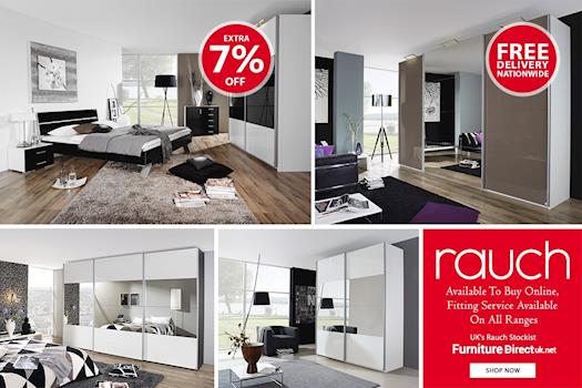 Rauch Bedroom Furniture Sale | Quadra Gliding Door Wardrobe  | Furniture Direct UK