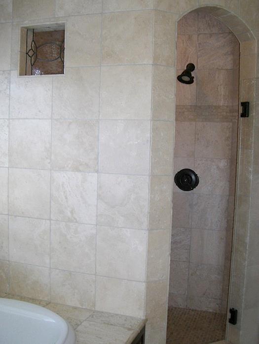 Tiled Shower and Tub Surround