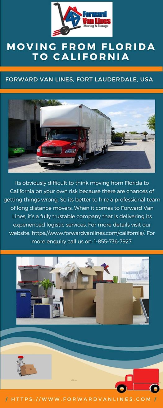 Moving from Florida to California | Forward Van Lines, FL, USA
