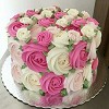 Order pink designer cake from CakenGifts.in