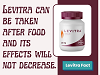 Levitra can be taken after food and its effects will not decrease.