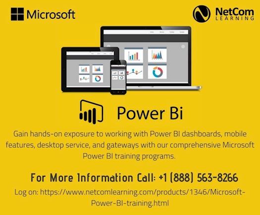 Learn Microsoft Power BI with Netcom Learning's Microsoft training and certification courses 