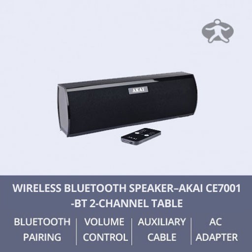 Wireless Bluetooth Speaker – Akai CE7001-BT 2-Channel 