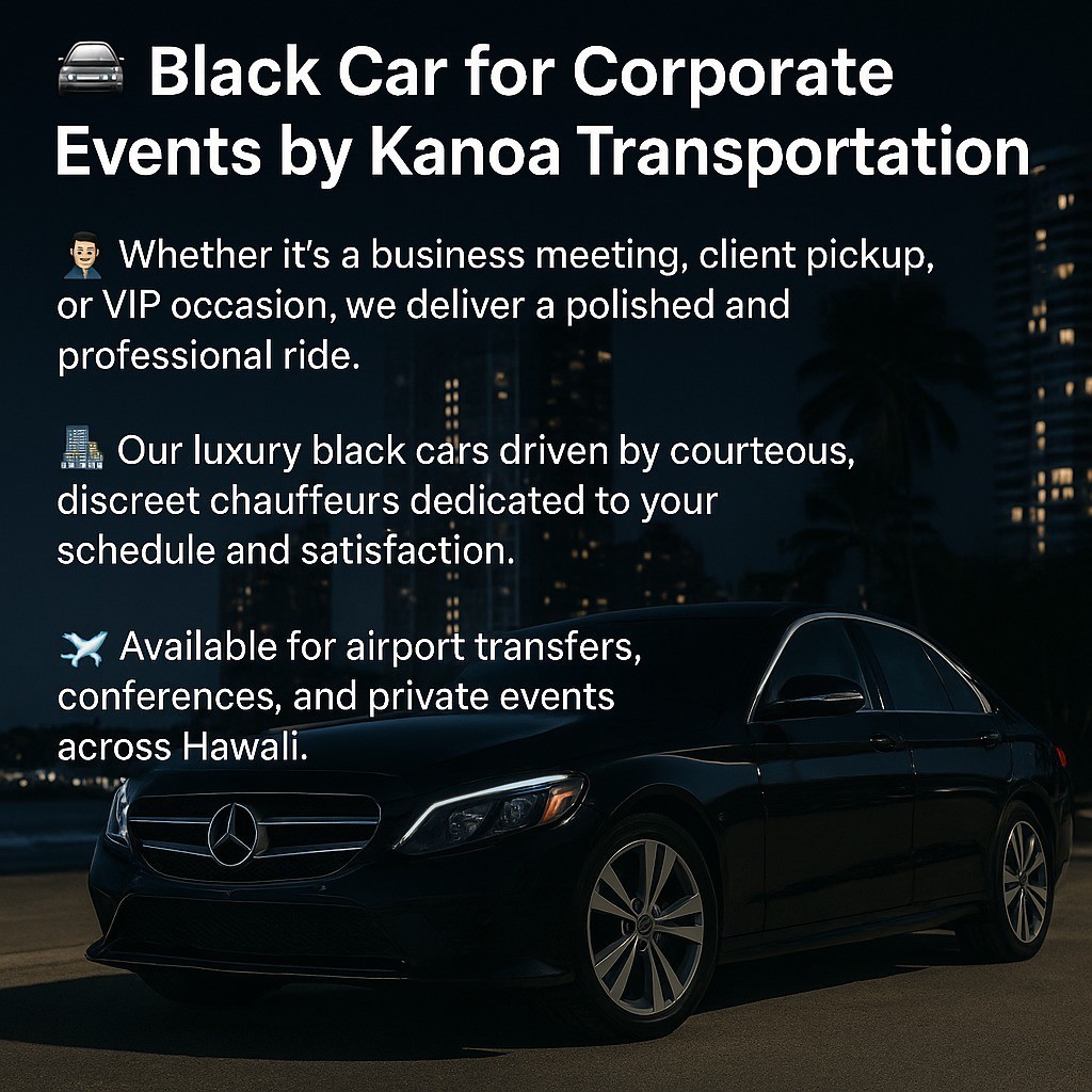 Black Car For Corporate Events