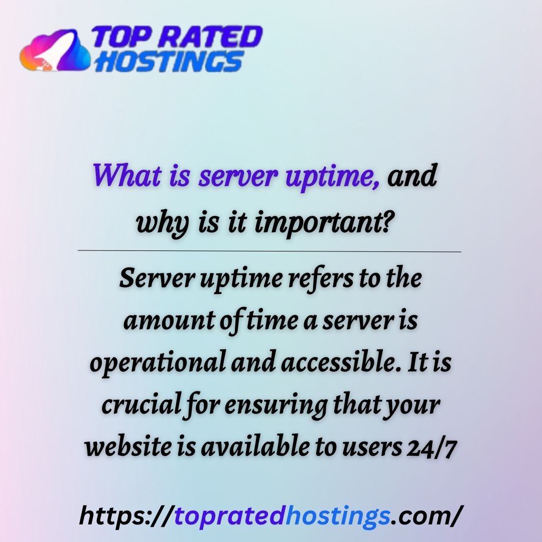 What is server uptime, and why is it important?