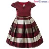 Shades Of Wine Kids Party Frock