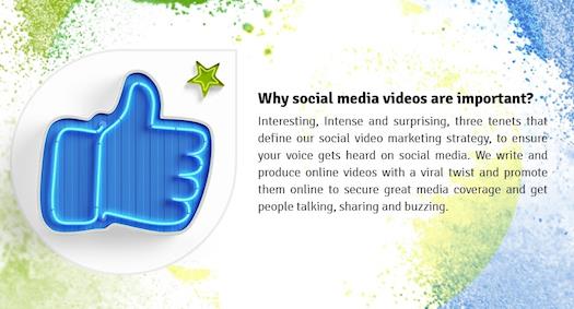 Social media video marketing