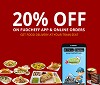 July offer order food online in train and get 20% off.