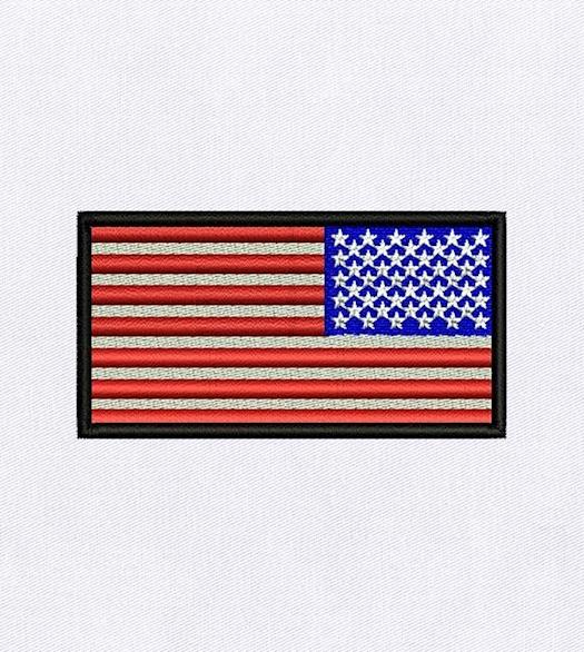 STAR STUDDED USA FLAG EMBROIDERY DESIGN