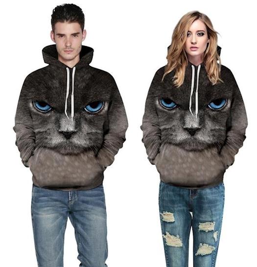 Cool Cat Unisex Hoodie At Just $ 29.00 USD