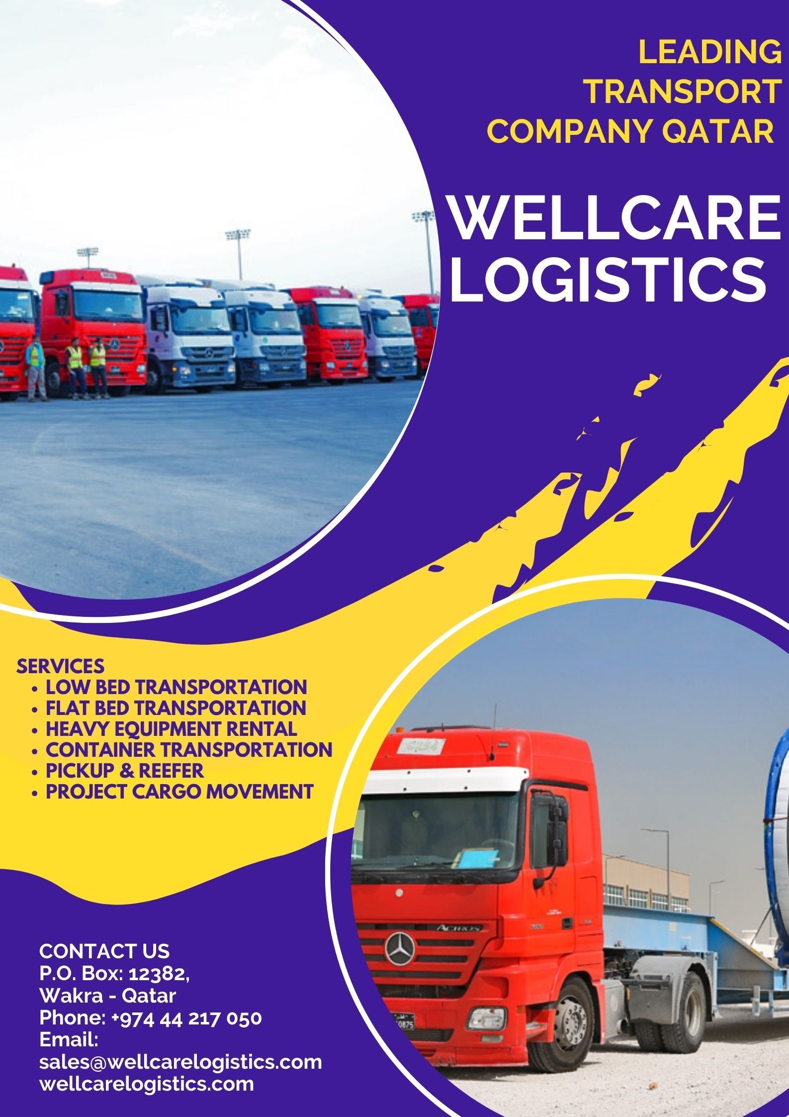 Container Transportation Companies - WellCare Logistics Qatar