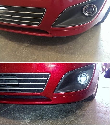 Fibrenew Calgary North bumper repair before and after