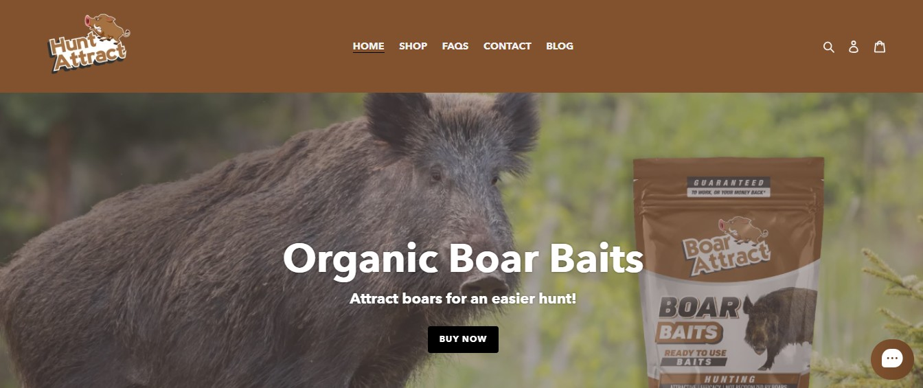 Organic boar baits
