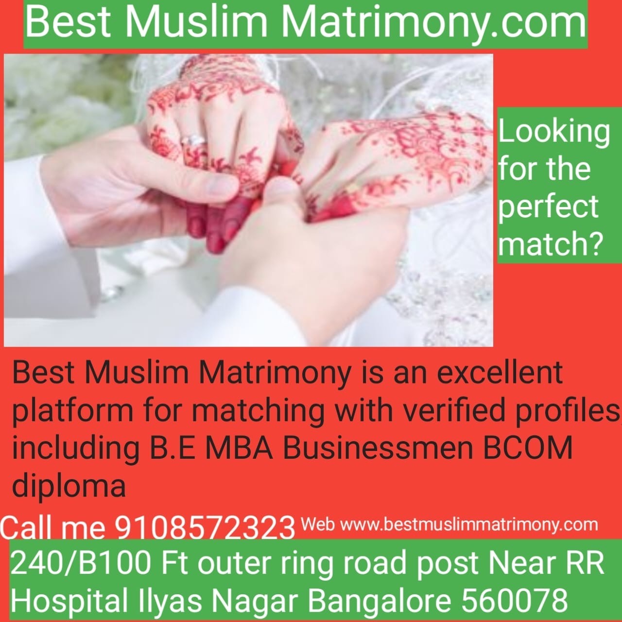 Best Muslim Matrimony in Bangalore