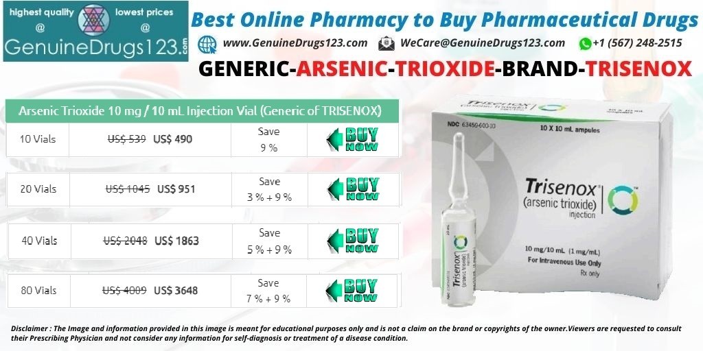 What is the Price of Arsenic Trioxide Injection Online?