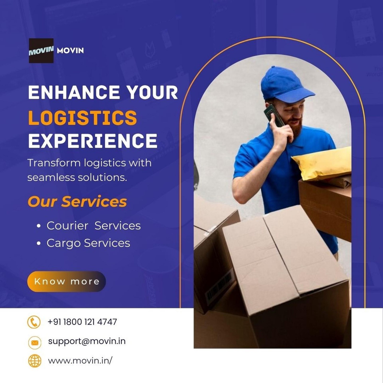 Organize Your Logistics with Movin Tourier and Freight Services