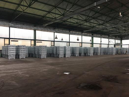 Waste bins on stock