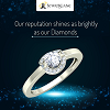Stylish Collection of Gold Diamond Rings Online at Jewelslane