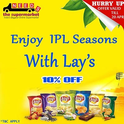 Enjoy 10% off on Lay’s Chips this IPL Seasons