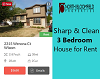 Sharp & Clean 3 Bedroom House for Rent