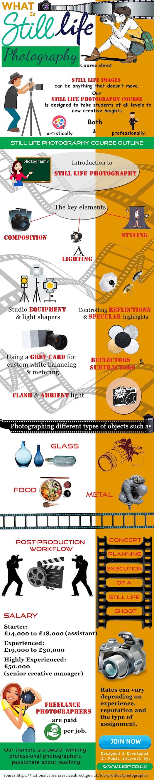 What is Still Life Photography Course about