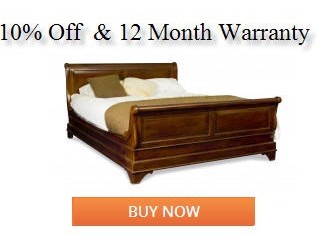 Get French Sleigh Bed at 10% Less & 12 Month Warranty