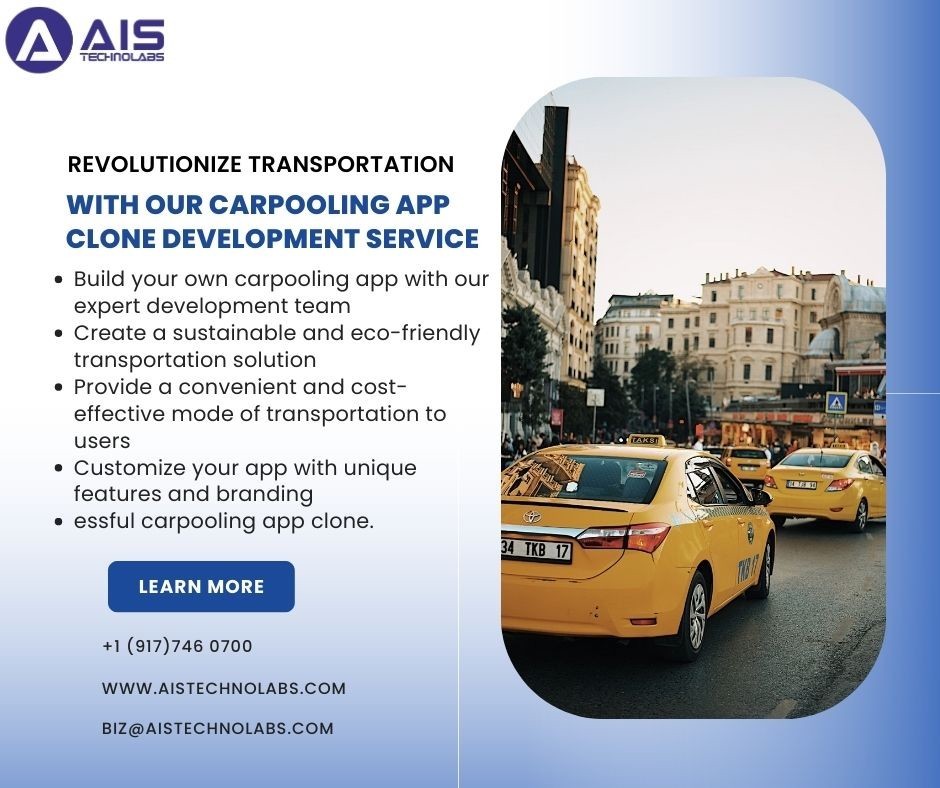 Get Carpooling App Clone Script - AIS Technolabs