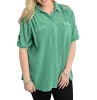 Green Plus Size Shirts