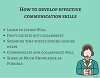 How to develop effective communication skills