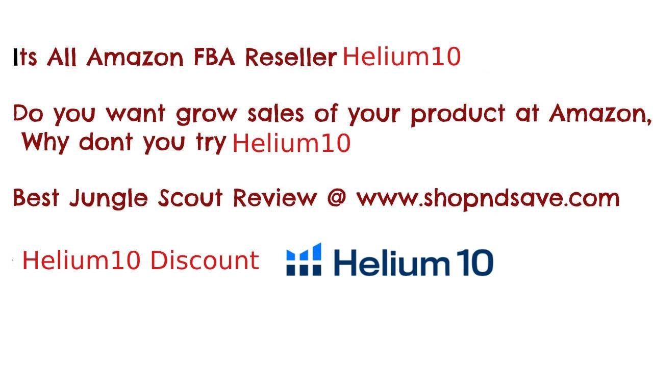 Its All About Amazon FBA Reseller Helium10