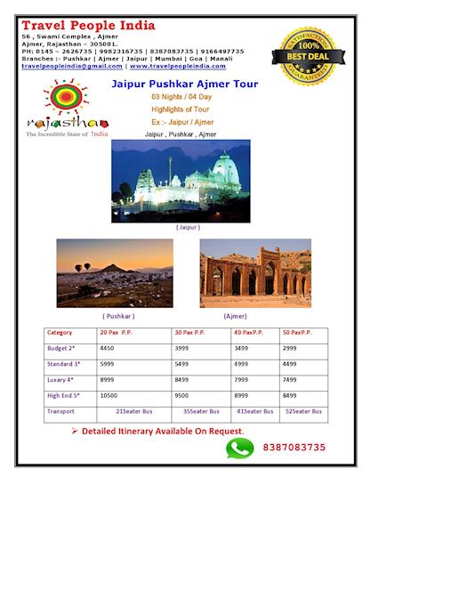 Jaipur,Pushkar,Ajmer tour