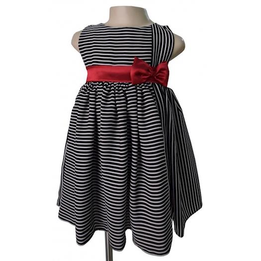 Dresses for Kids in Black and White Stripes