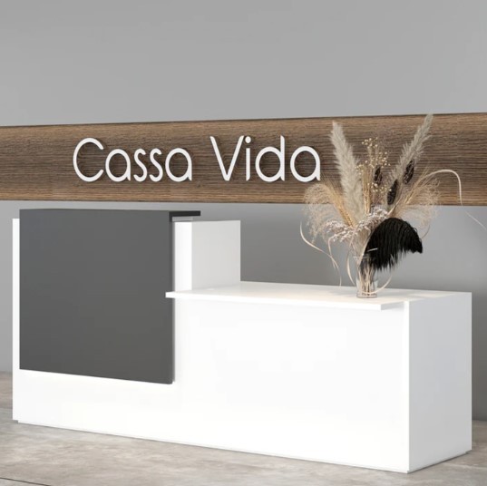 Frankfurt Designer Reception Desk – Sleek & Modern Front Desk by Cassa Vida 
