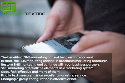 The benefits of SMS marketing cannot be taken into account.