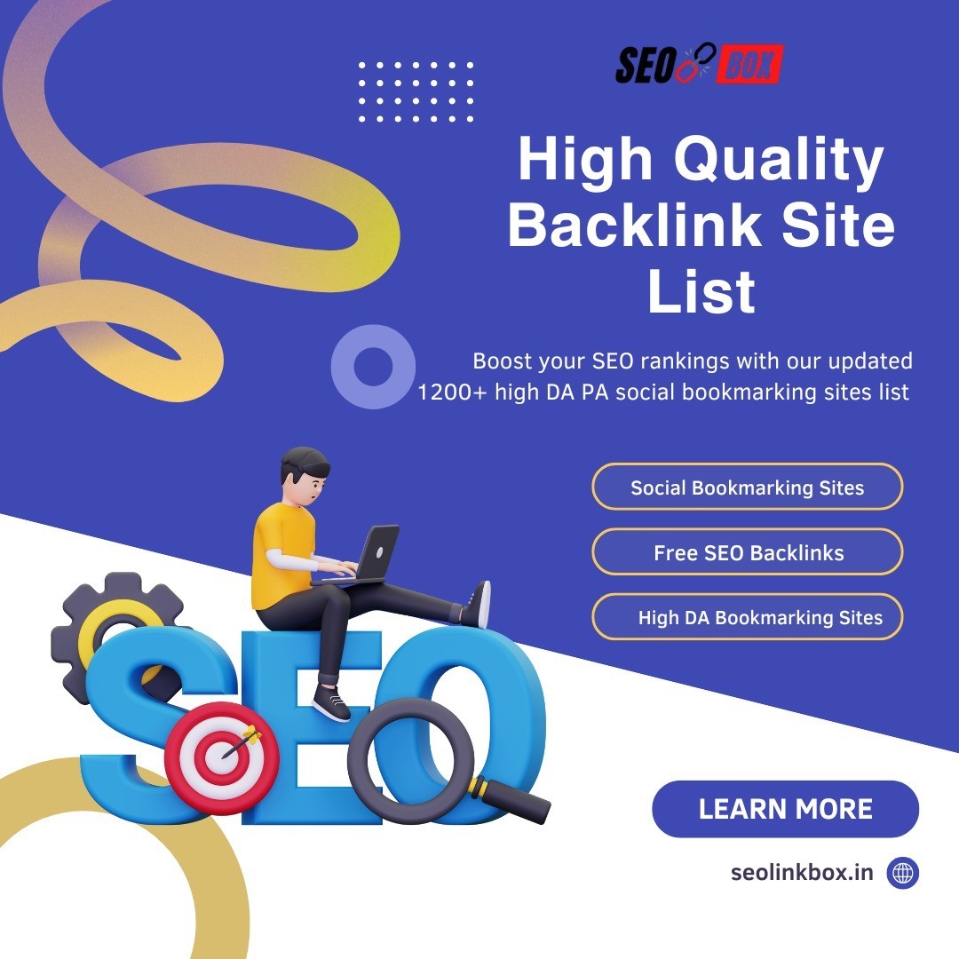 1200+ High DA Social Bookmarking Sites List