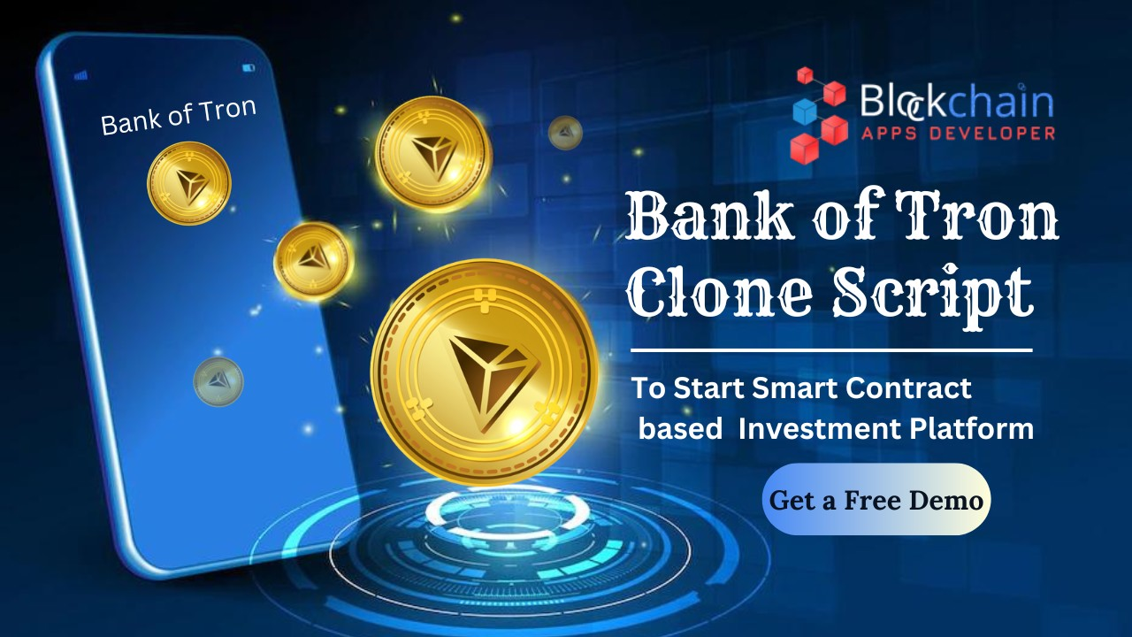 Bank of tron clone script