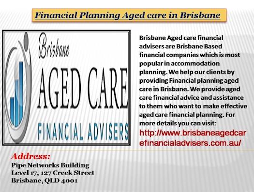 Financial Planning Aged care in Brisbane