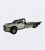 STUNNING WHITE PICK-UP TRUCK EMBROIDERY DESIGN